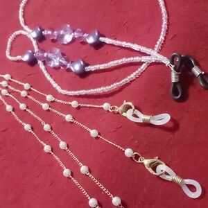 Eye glass lanyards beaded 2
